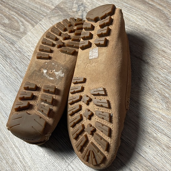 Coach Amber Calf Suede Loafers in Camel Size 6 - Picture 9 of 16